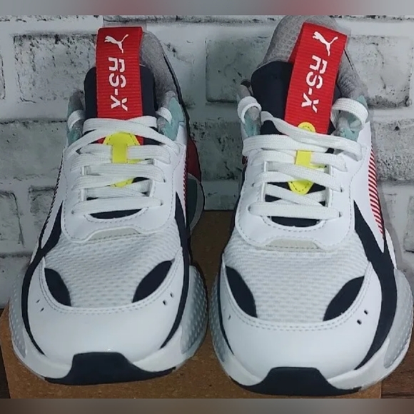 RS-X Jr Parisian White Blue Red 386894-01 Size 6.5c (Big Kid) / 8 Women's No Box - Picture 3 of 9